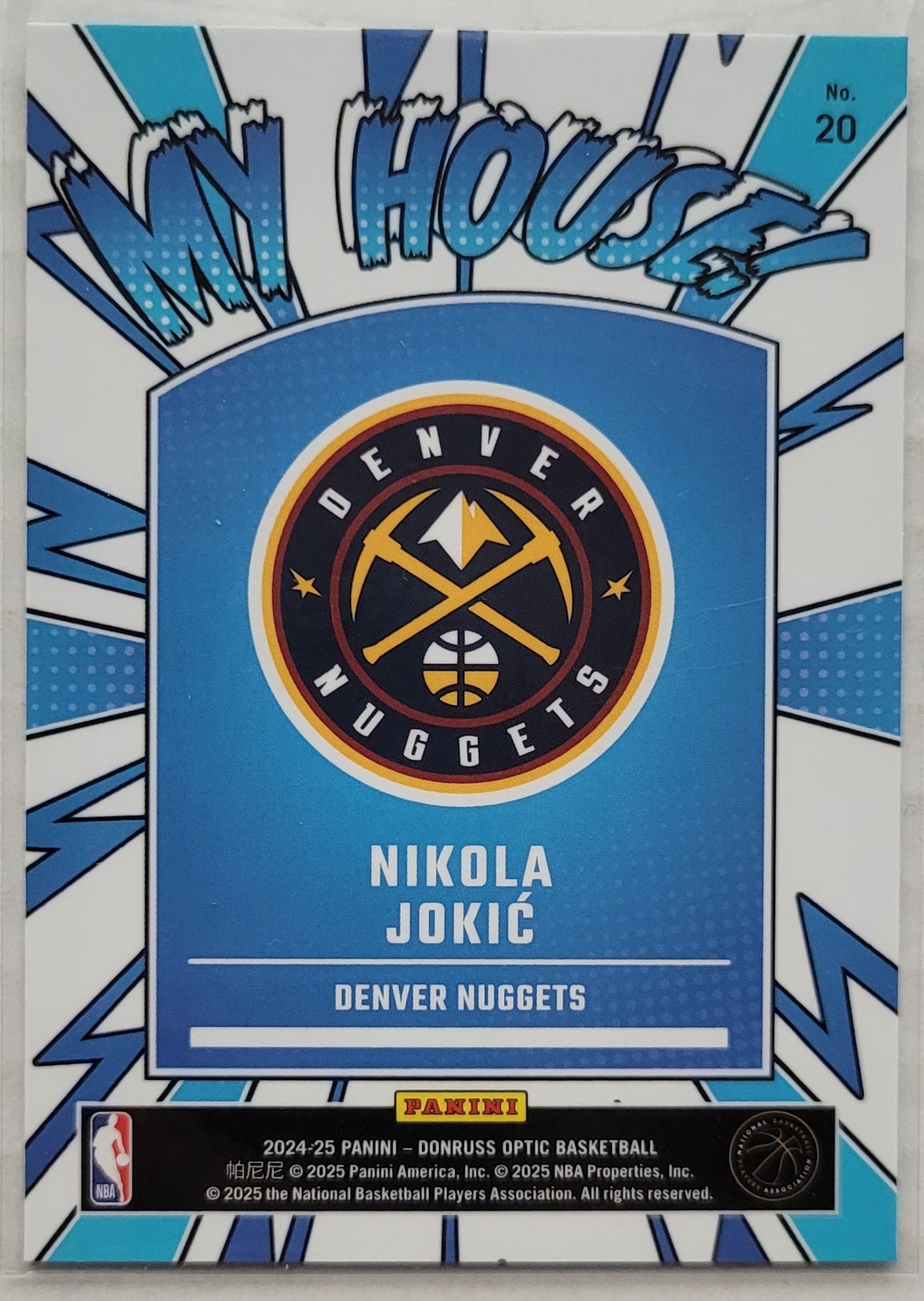 Nikola Jokic - 2024-25 Donruss Optic My House #20