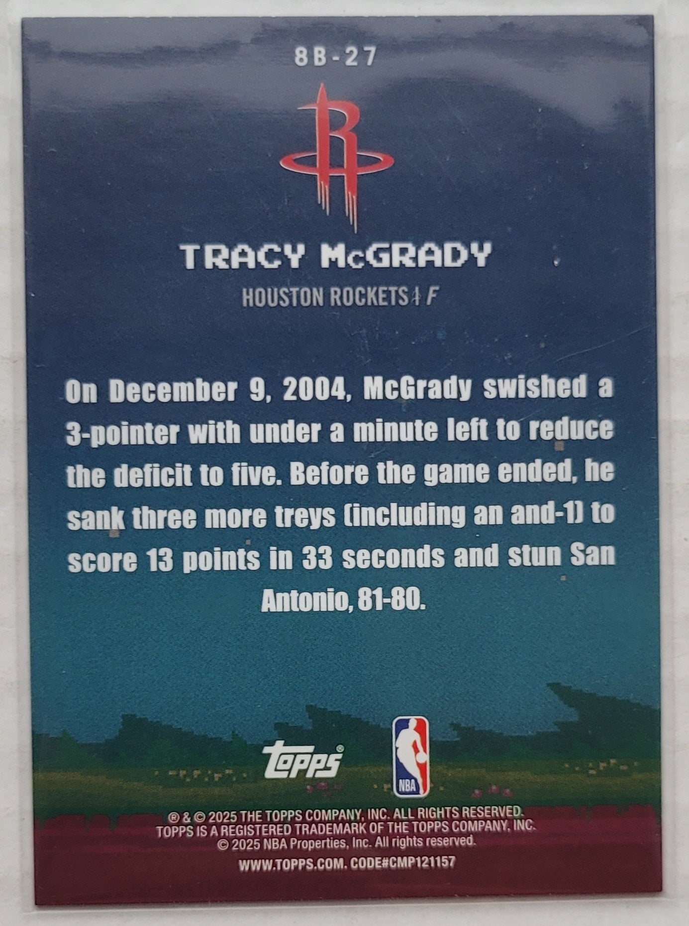 Tracy McGrady - 2025-26 Topps 8-Bit Ballers Holo Foil #8B27