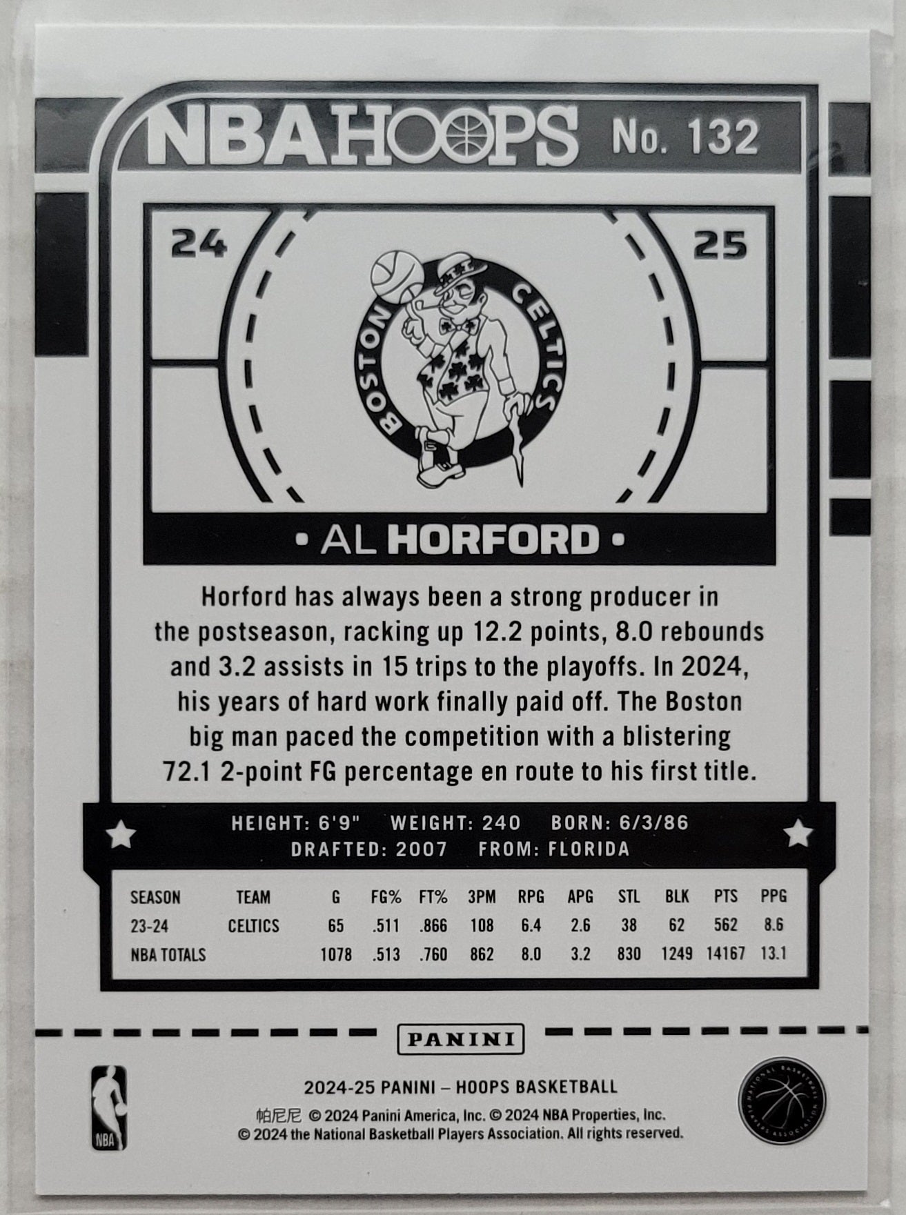 Al Horford - 2024-25 Hoops Blue #132