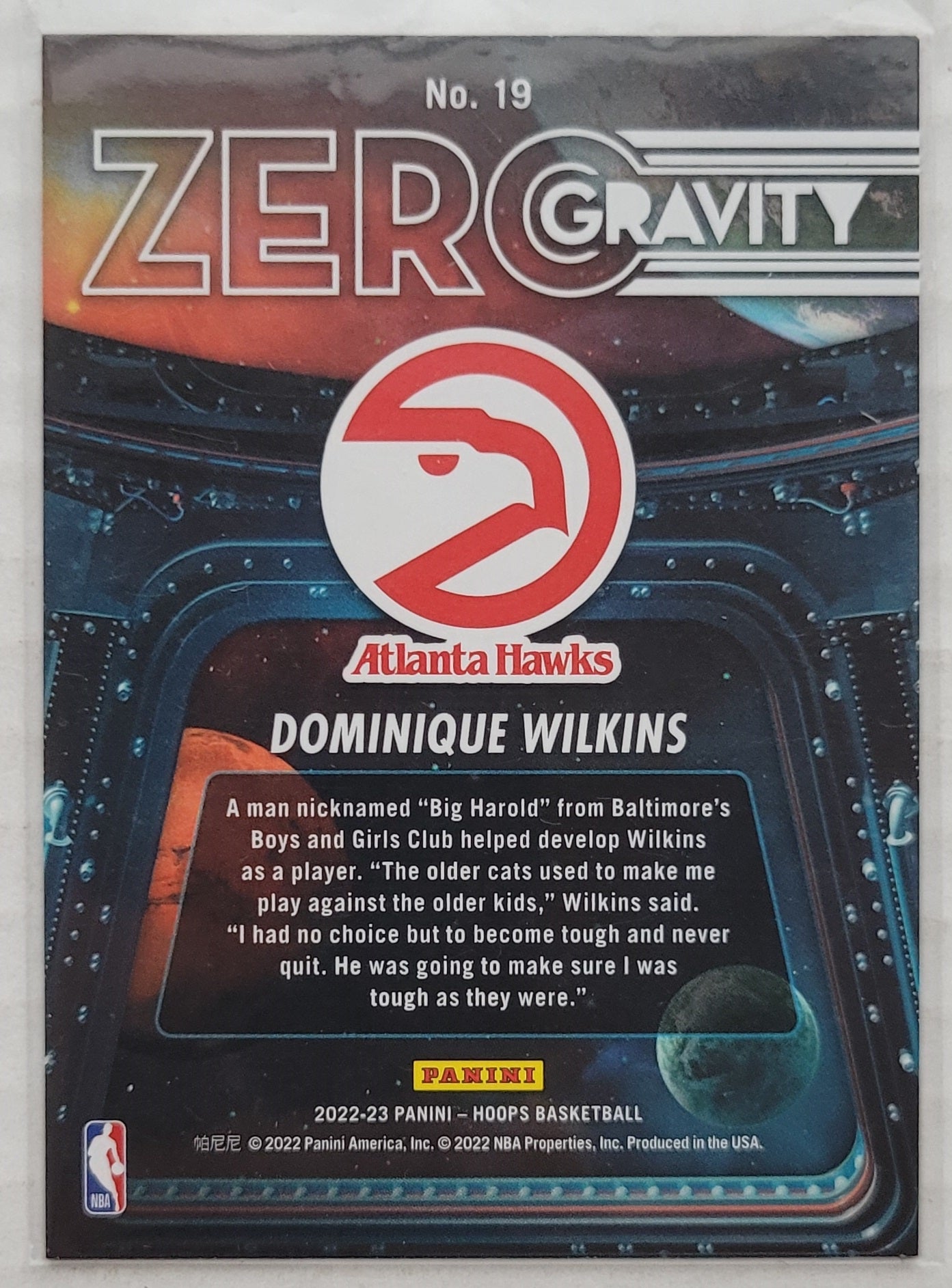 Dominique Wilkins - 2022-23 Hoops Zero Gravity #19