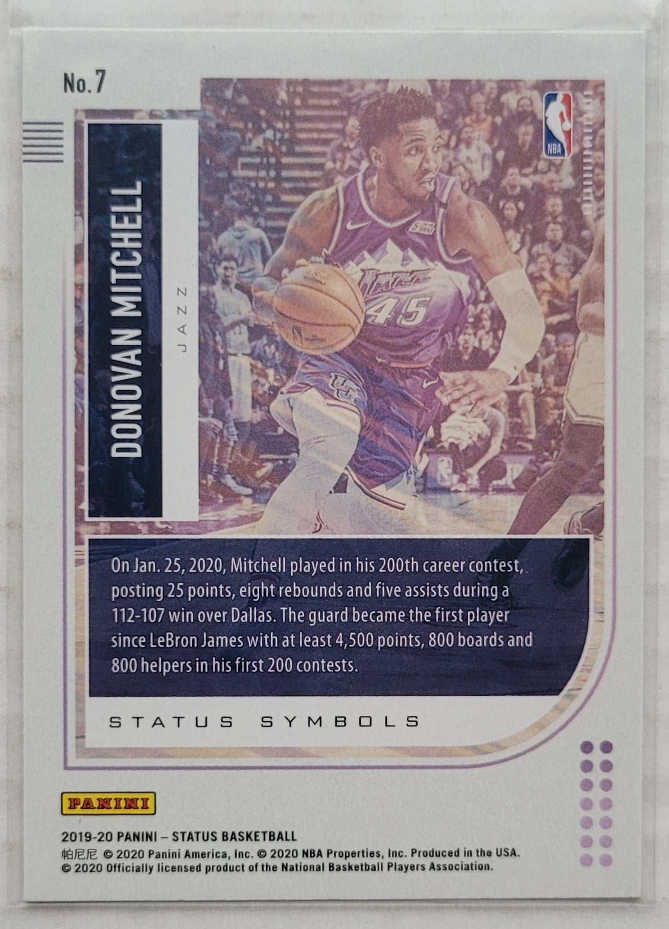 Donovan Mitchell - 2019-20 Panini Status Status Symbols #7