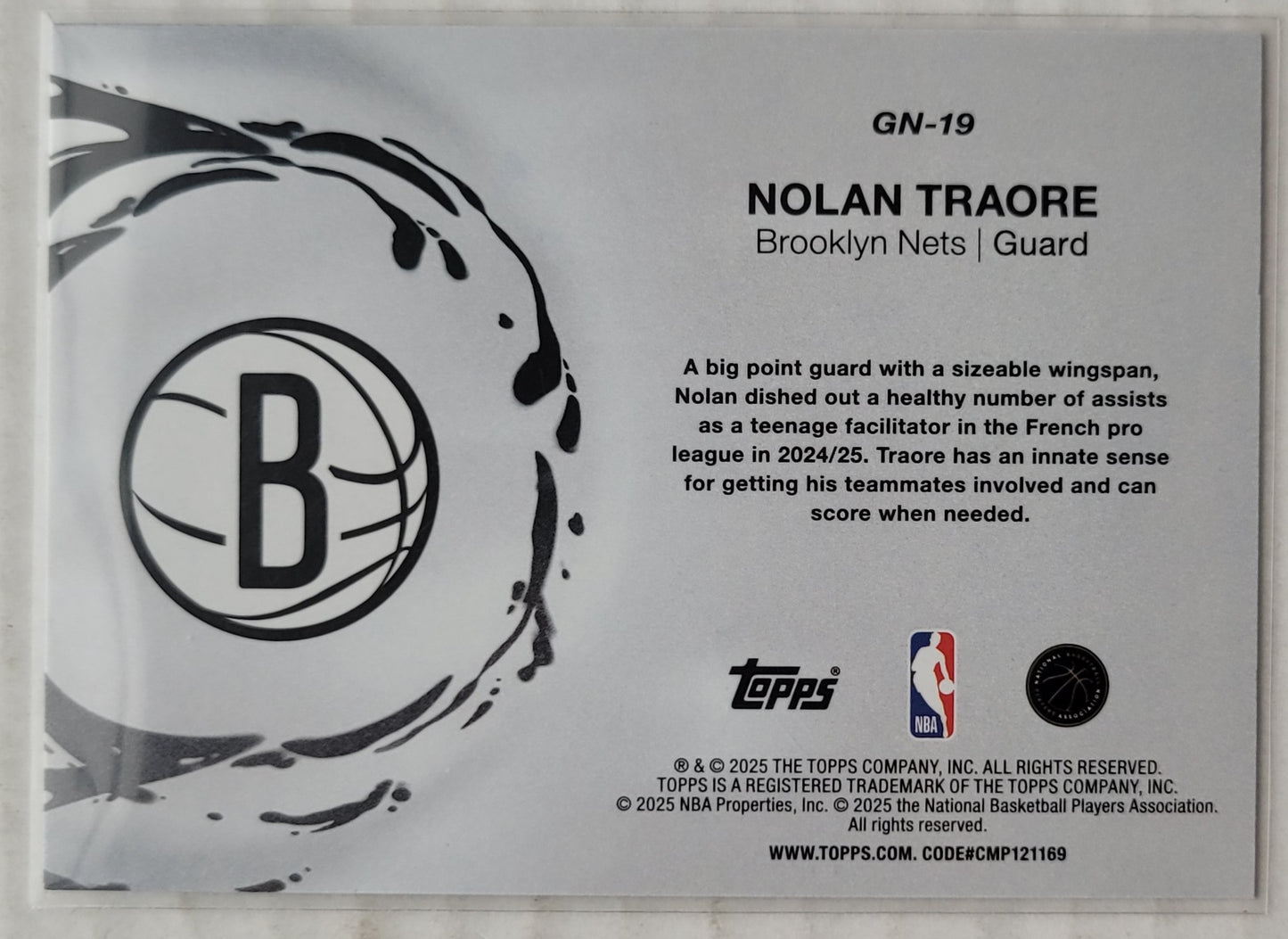Nolan Traore - 2025-26 Topps Generation Now Holo Foil #GN19