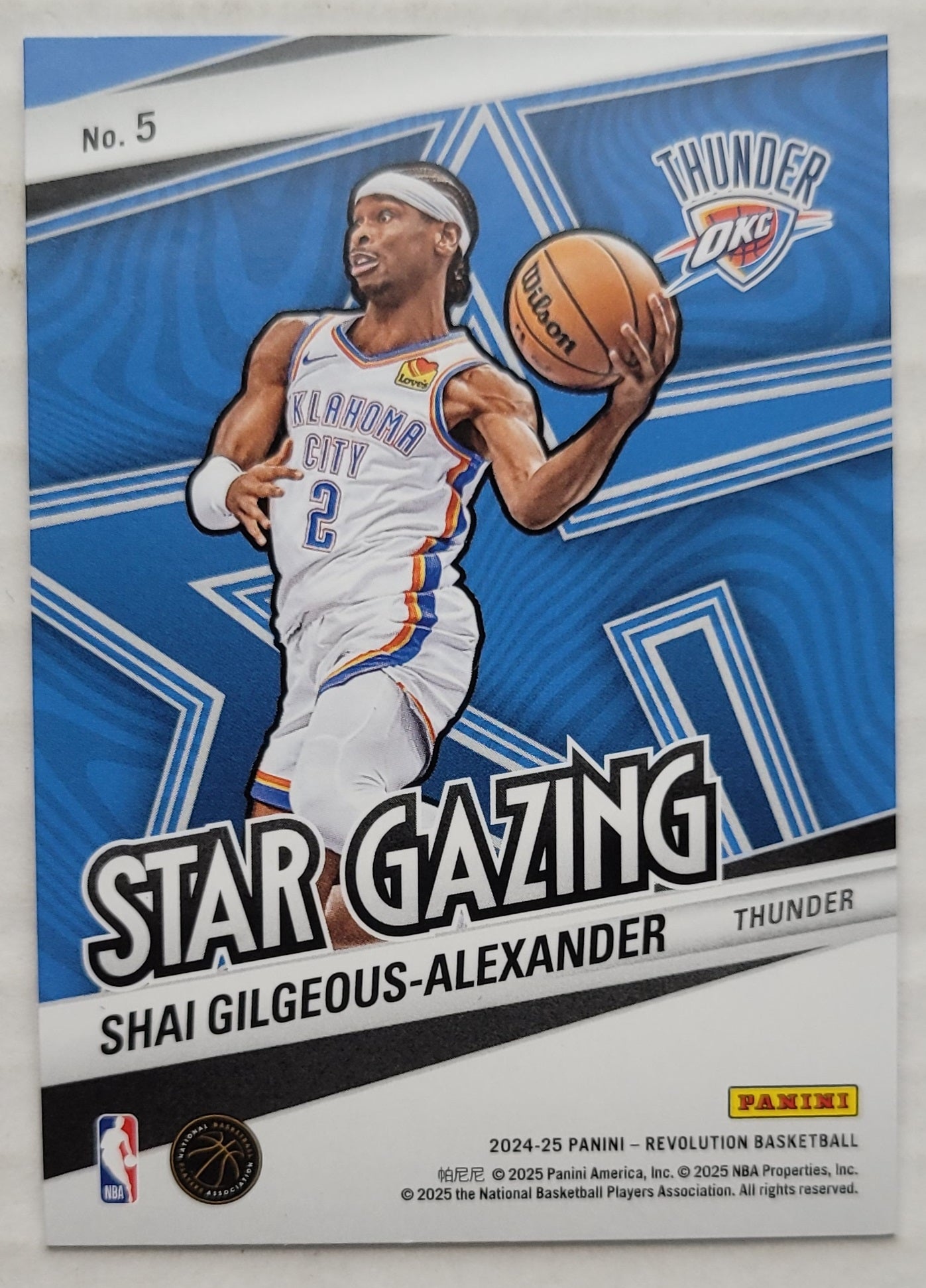 Shai Gilgeous-Alexander - 2024-25 Panini Revolution Star Gazing #5