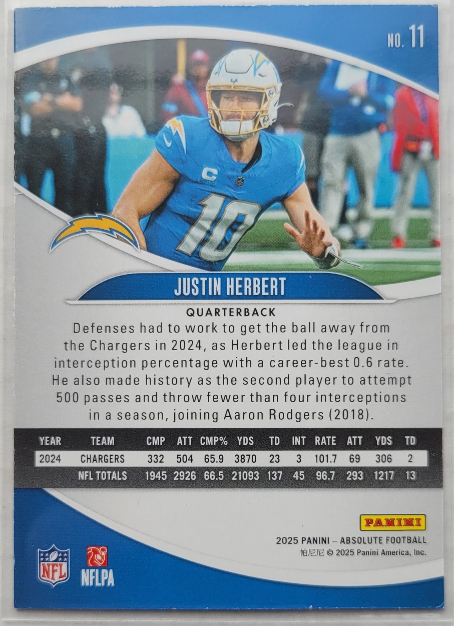 Justin Herbert - 2025 Absolute Red and Green #11
