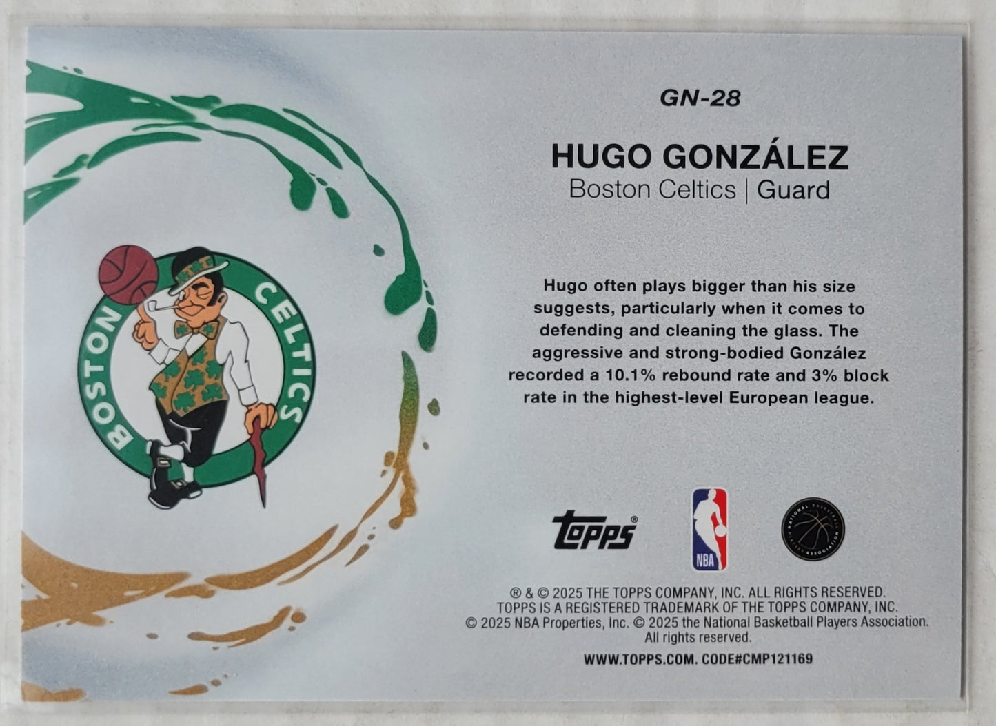Hugo Gonzalez - 2025-26 Topps Generation Now #GN28