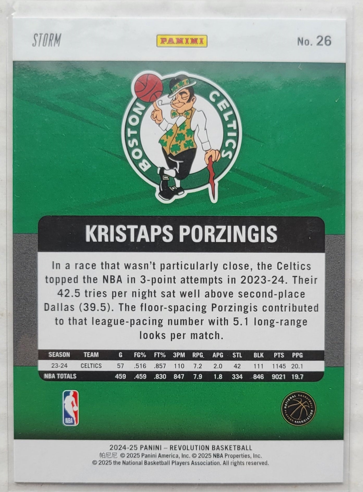Kristaps Porzingis - 2024-25 Panini Revolution Blue Storm #26