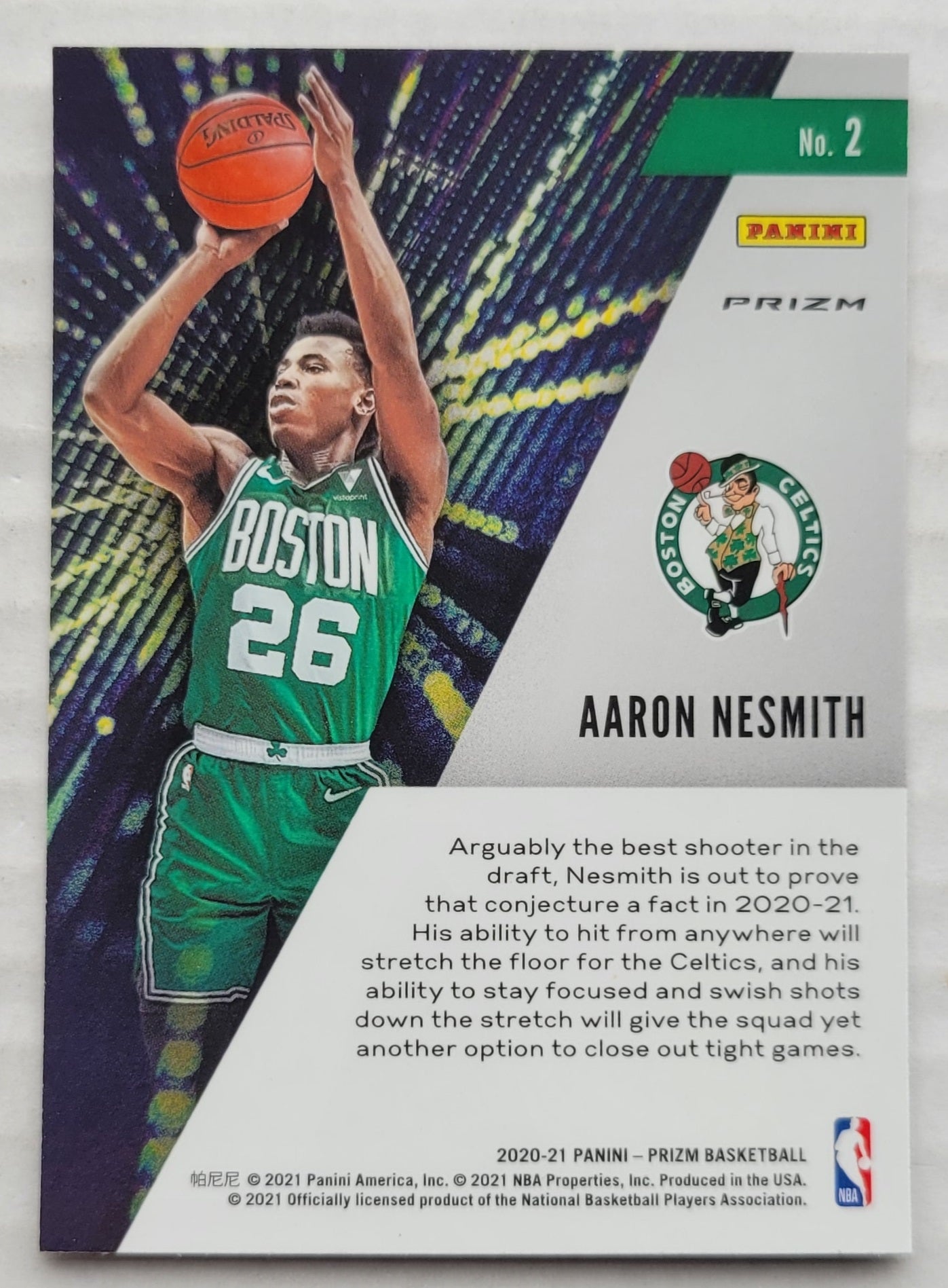 Aaron Nesmith - 2020-21 Panini Prizm Instant Impact Prizms Silver #2