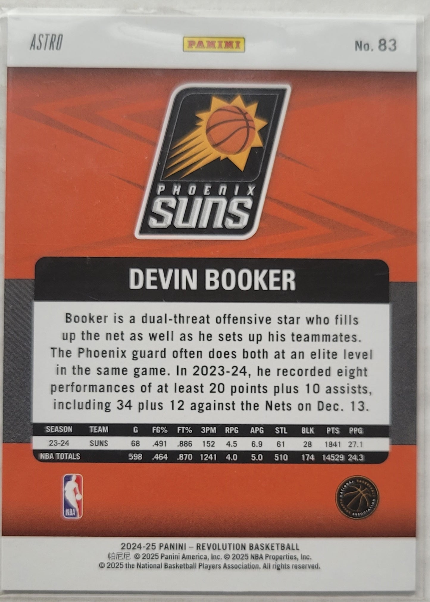 Devin Booker - 2024-25 Panini Revolution Astro #83