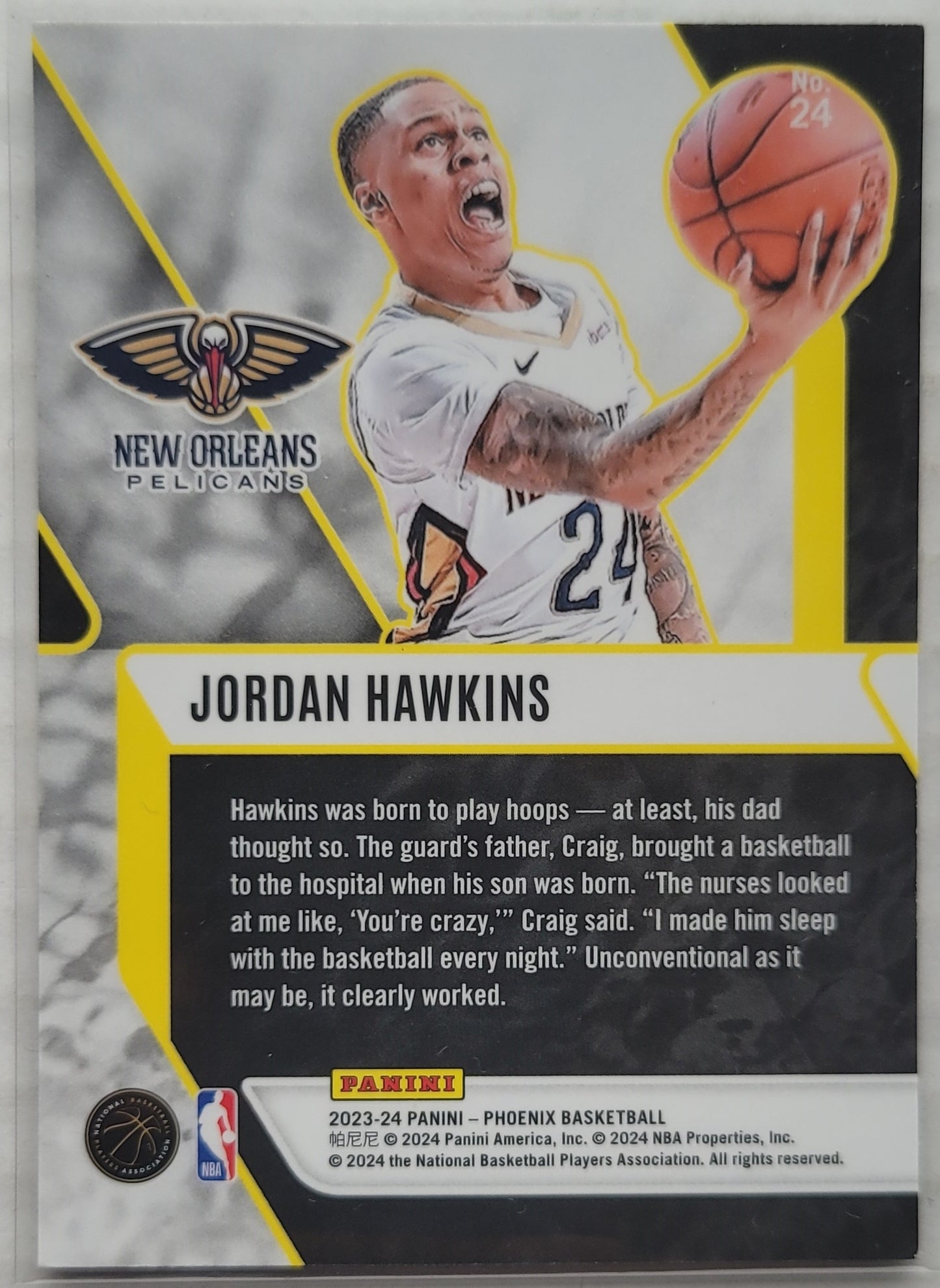 Jordan Hawkins - 2023-24 Panini Phoenix Fade To Black Teal Lazer #24