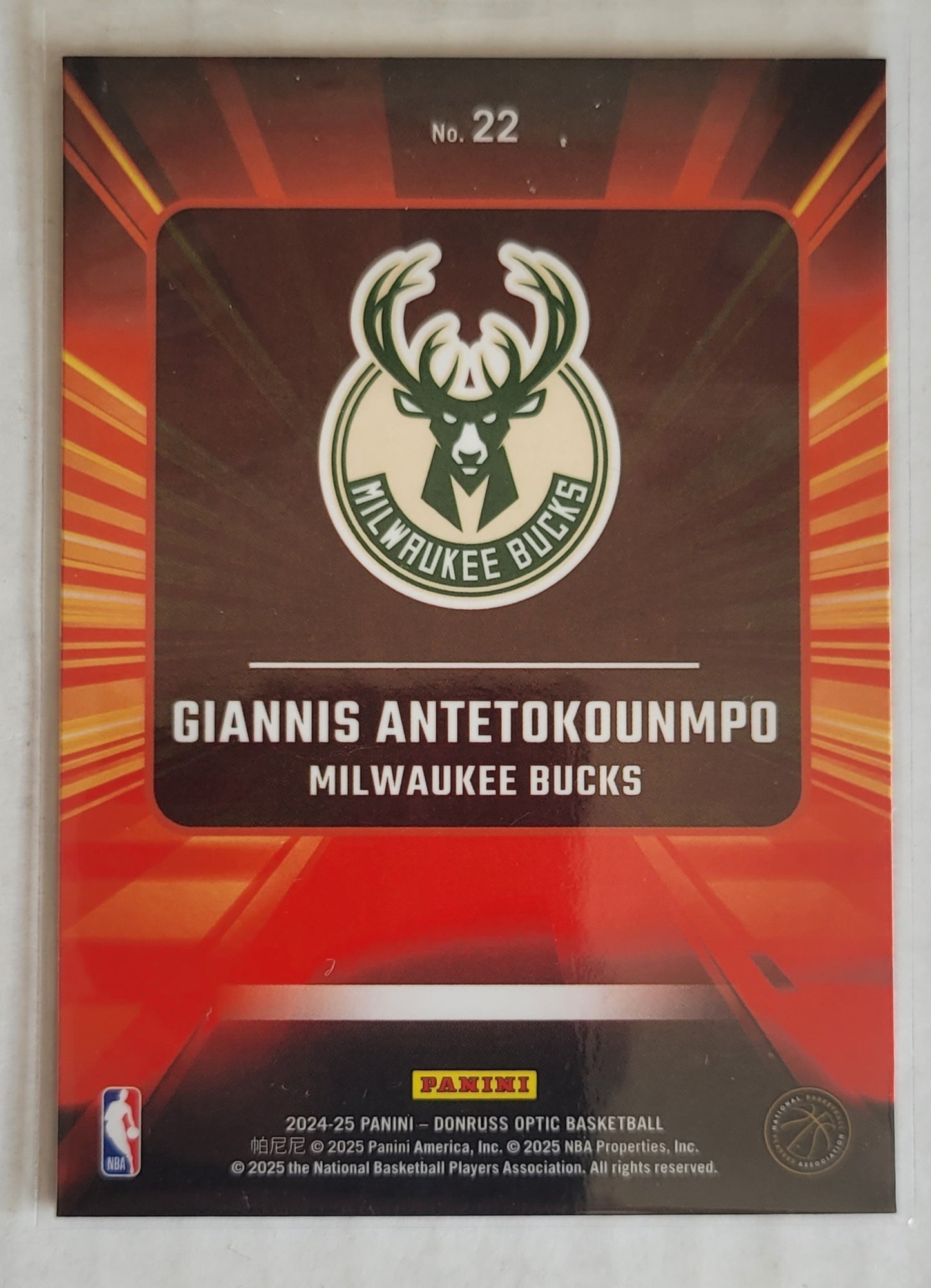 Giannis Antetokounmpo - 2024-25 Donruss Optic Express Lane #22