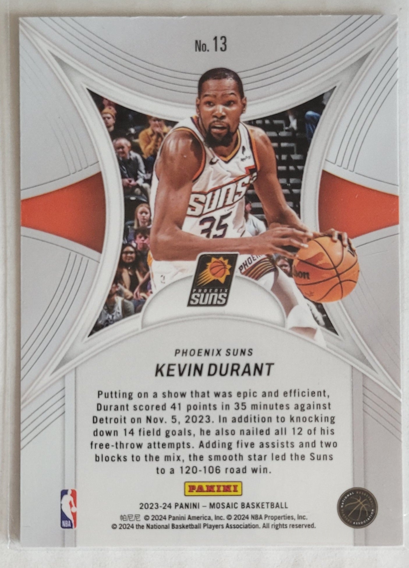 Kevin Durant - 2023-24 Panini Mosaic Epic Performers #13