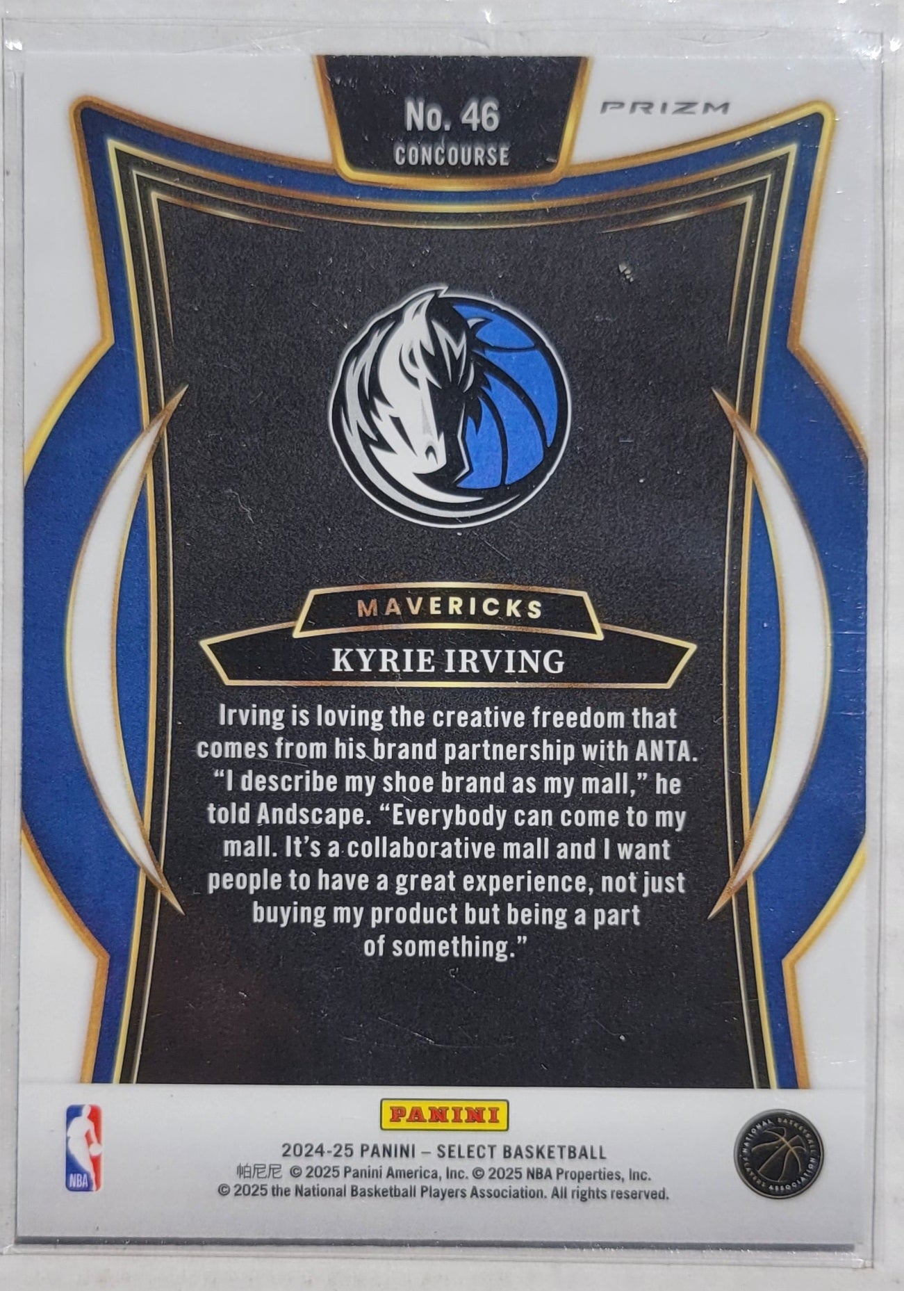 Kyrie Irving - 2024-25 Select Blue Prizms #46