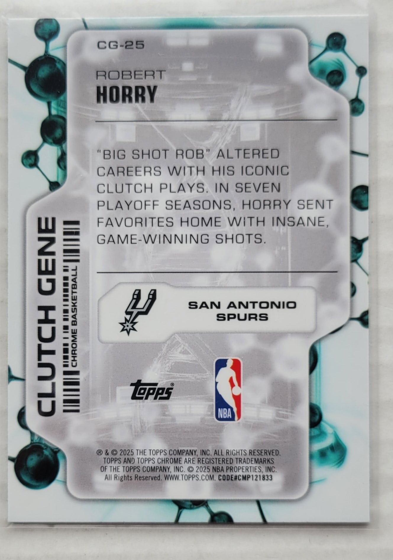 Robert Horry - 2025-26 Topps Chrome Clutch Gene #CG25