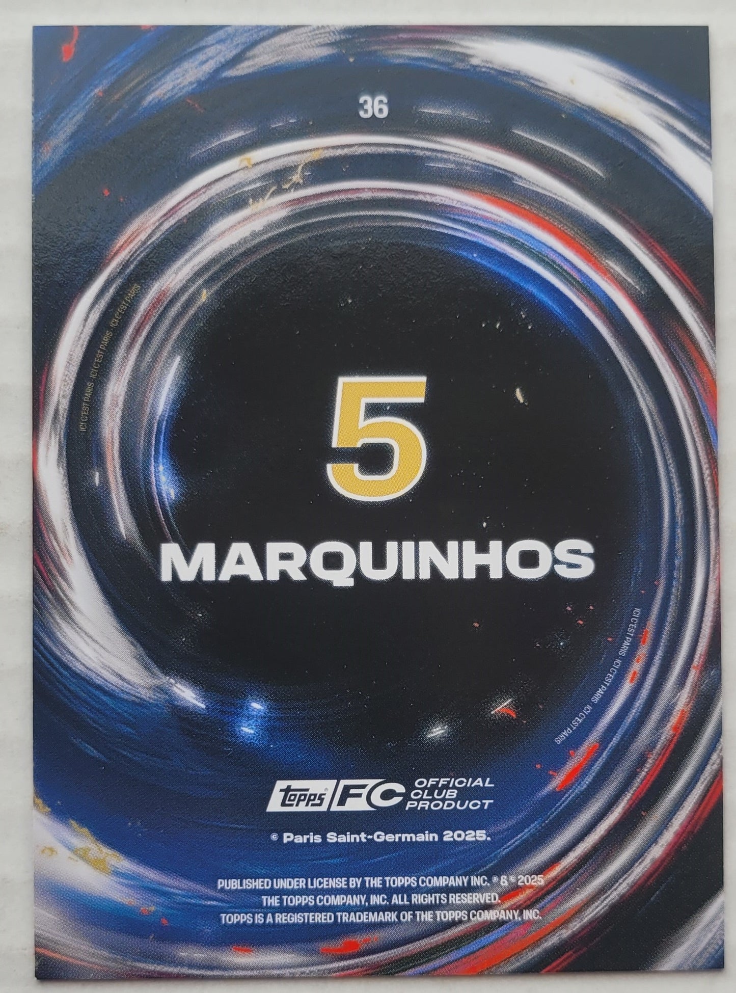 Marquinhos - 2024-25 Topps Paris Saint-Germain Team Set #36