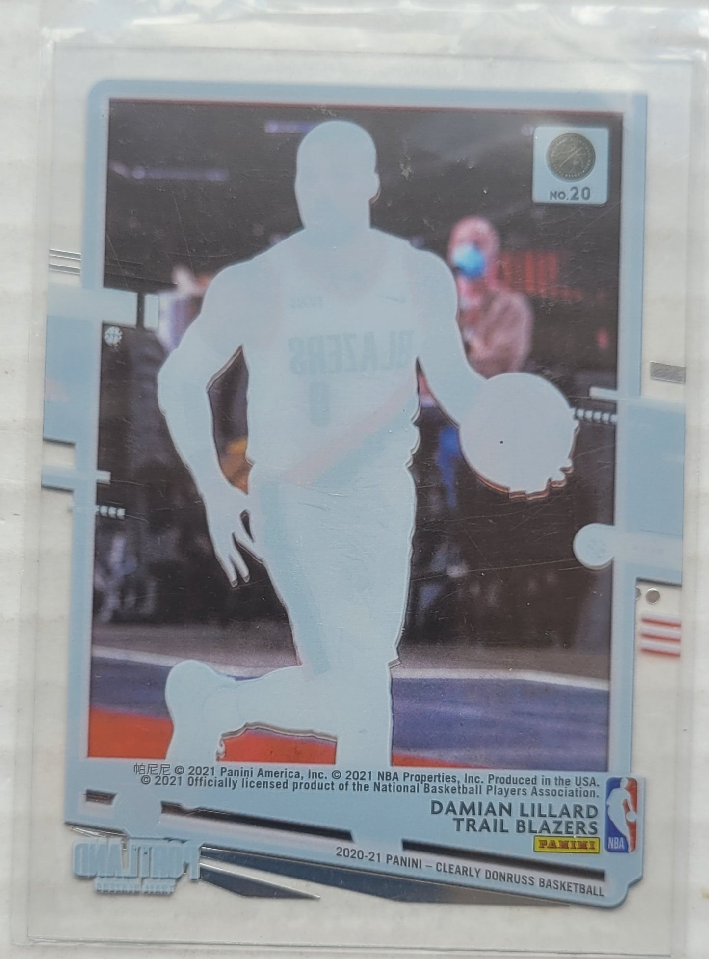 Damian Lillard - 2020-21 Clearly Donruss #20