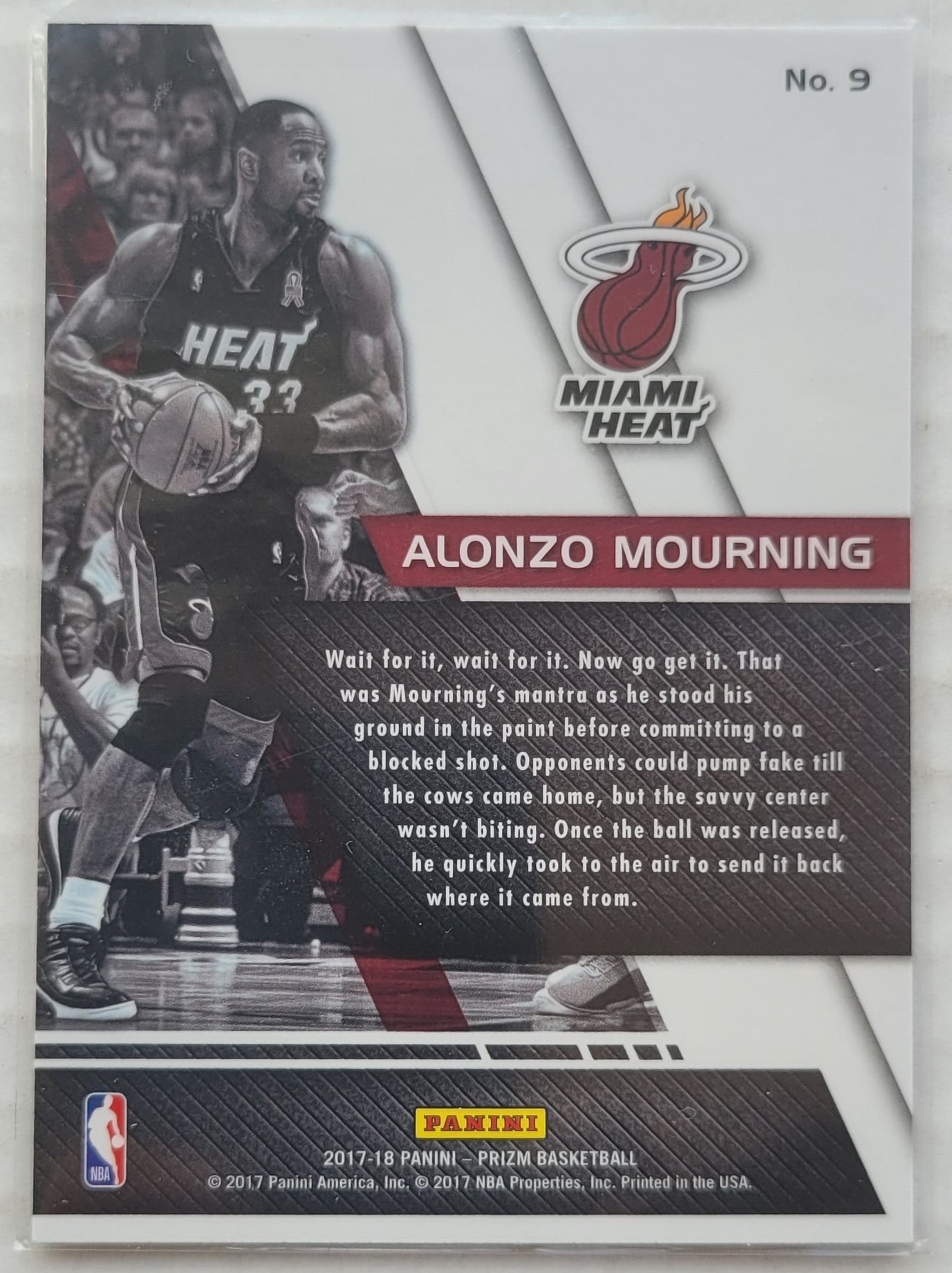 Alonzo Mourning - 2017-18 Panini Prizm Fundamentals #9