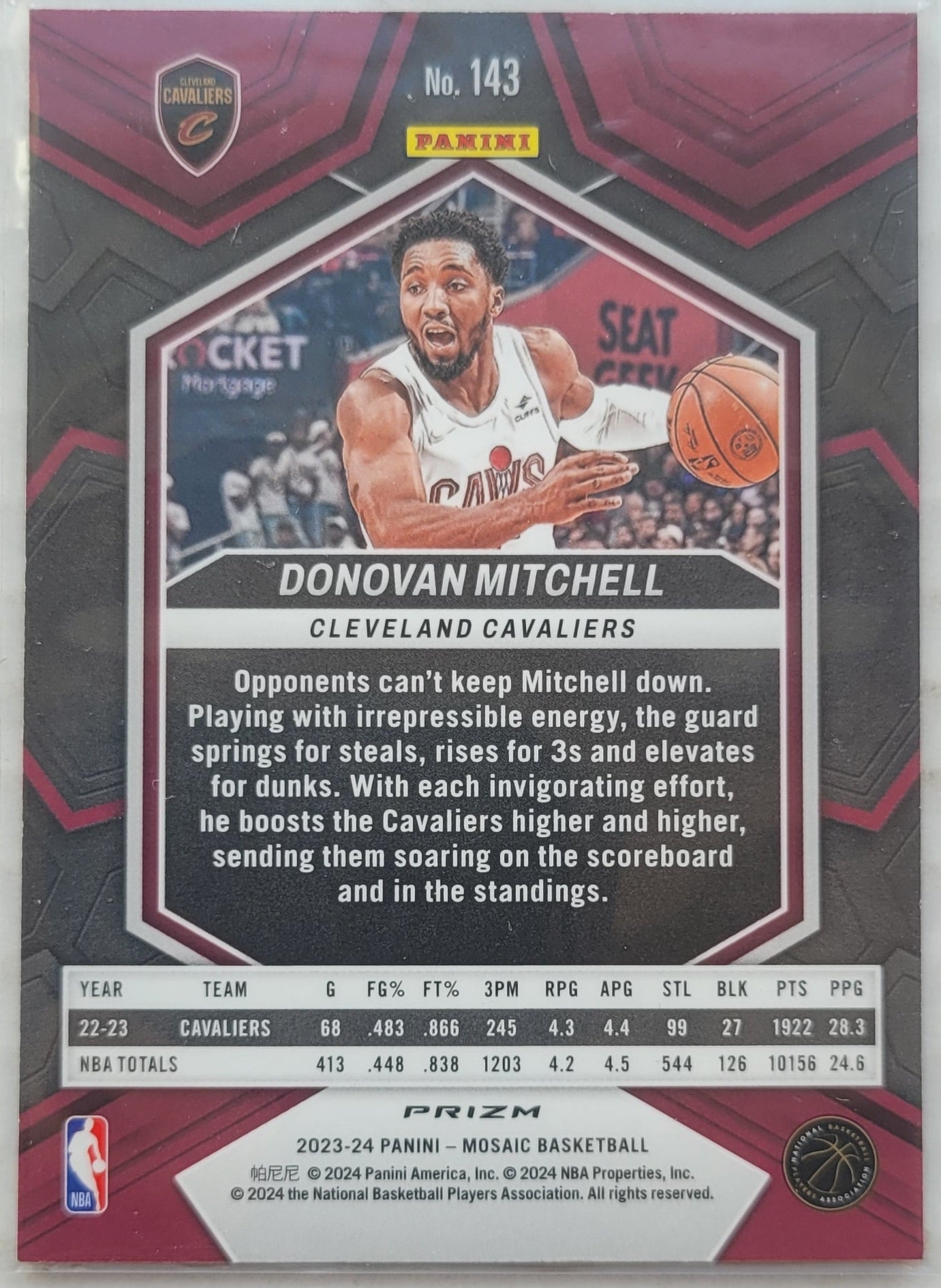 Donovan Mitchell - 2023-24 Panini Mosaic Silver #143