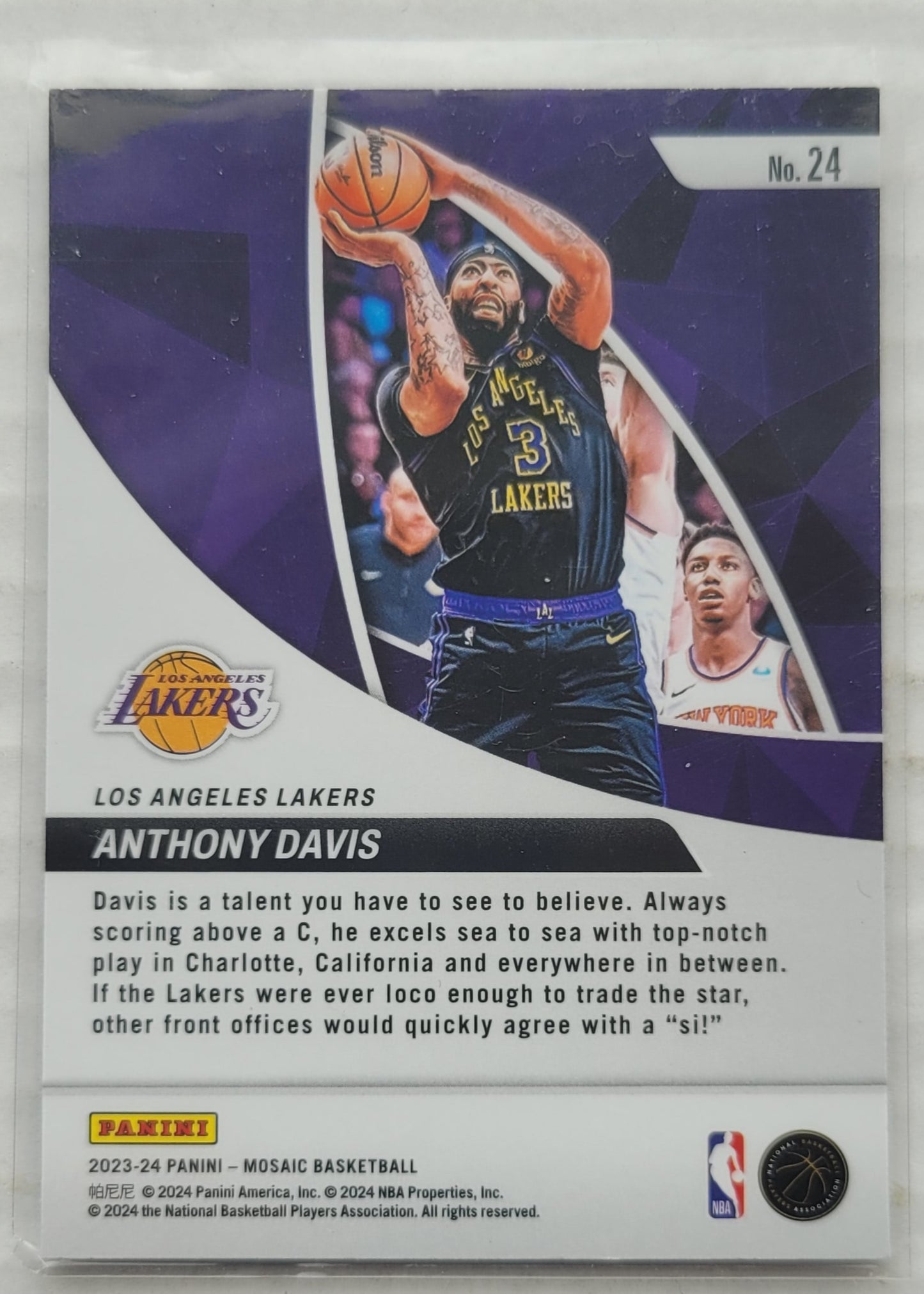 Anthony Davis - 2023-24 Panini Mosaic Elevate #24