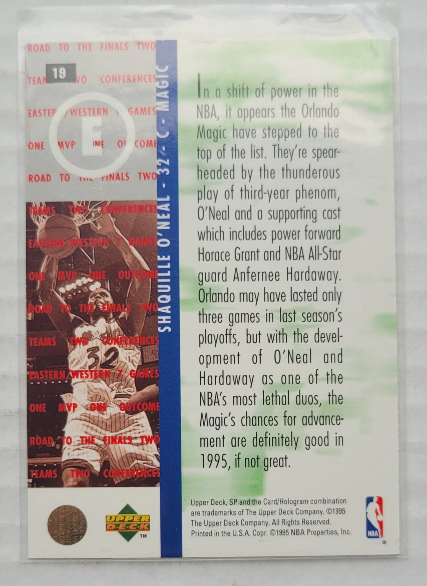 Shaquille O'Neal - 1994-95 SP Championship #19 RF