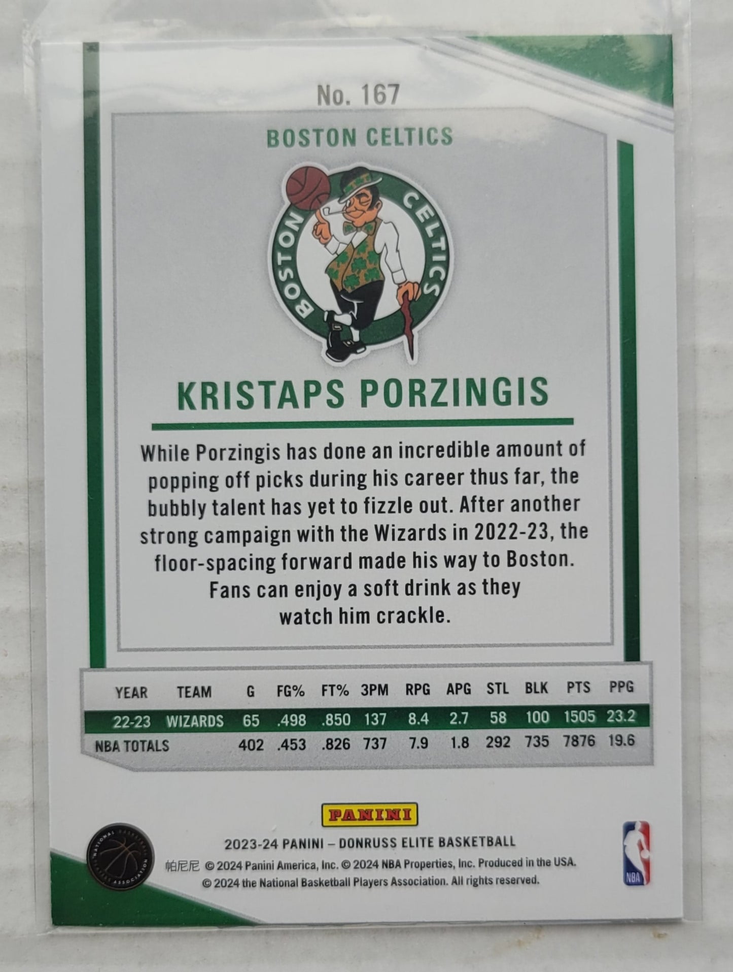 Kristaps Porzingis - 2023-24 Elite International #167