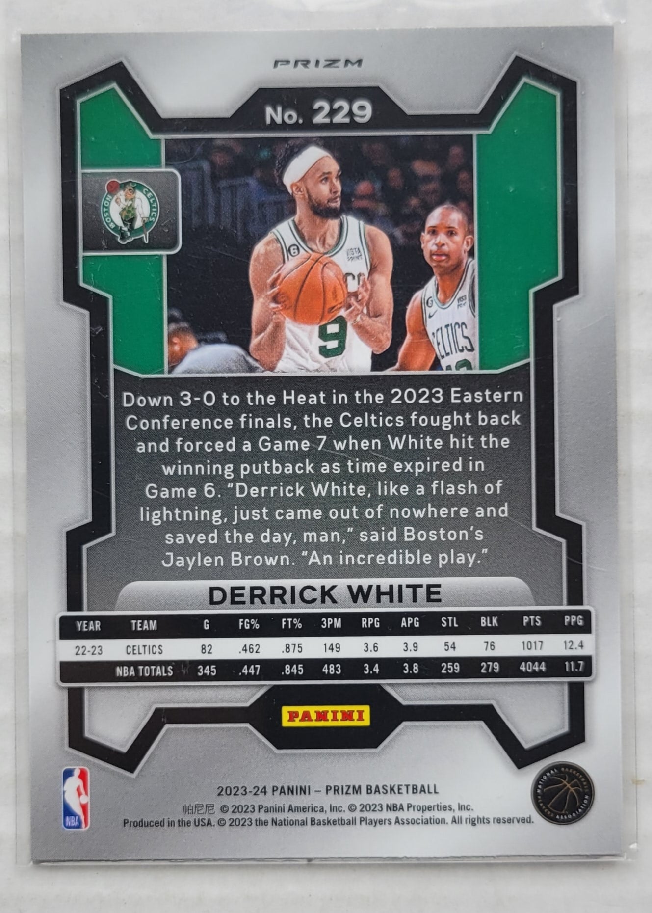 Derrick White - 2023-24 Panini Prizm Ruby Wave #229