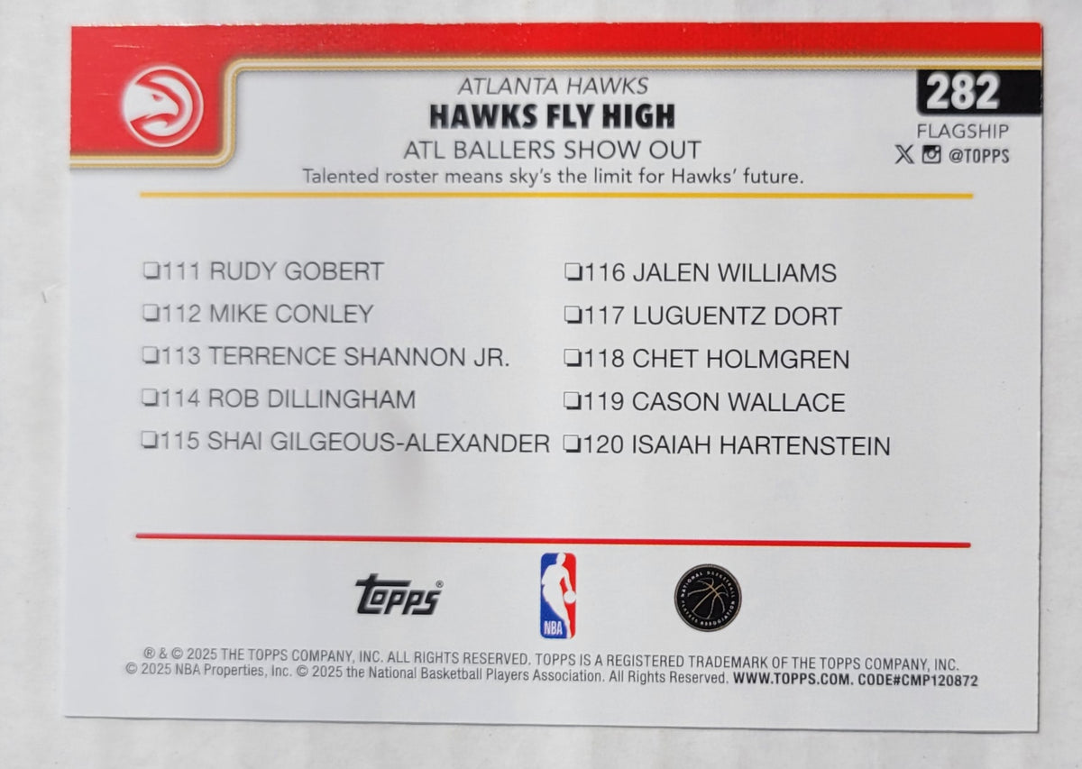 Trae Young / Zaccharie Risacher - 2025-26 Topps Crackleboard #282