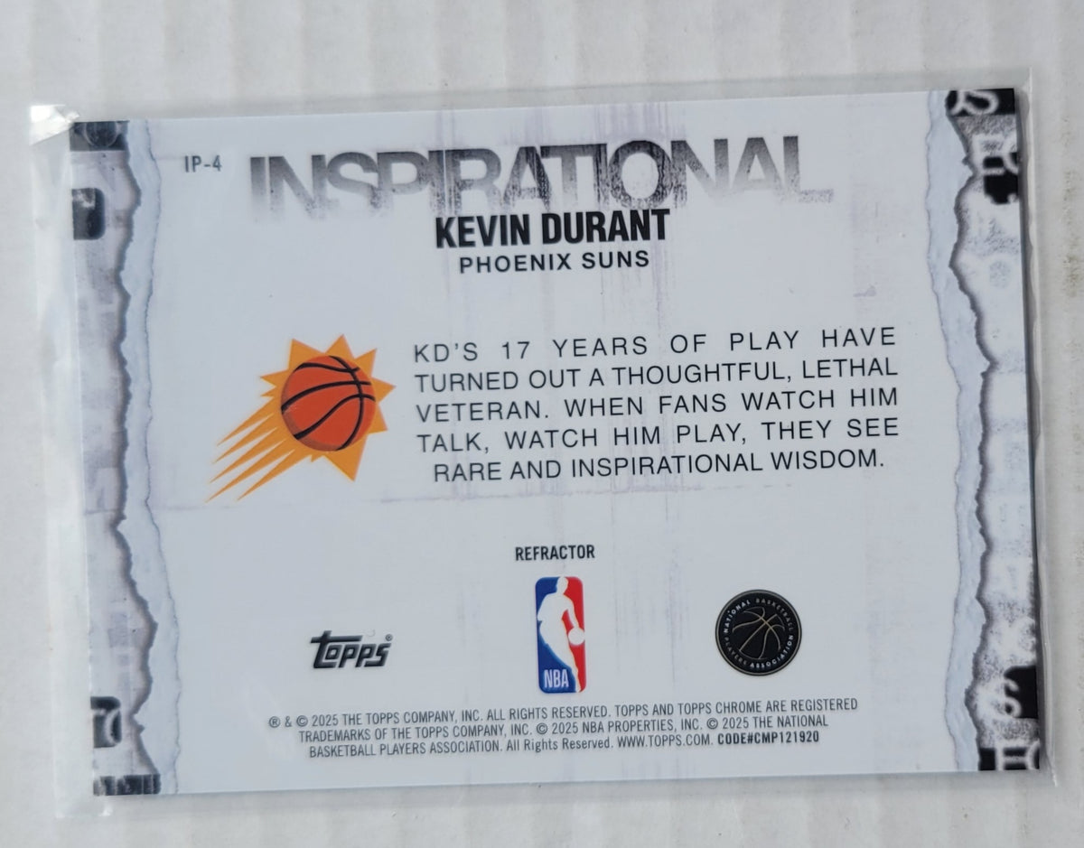 Kevin Durant - 2025-26 Topps Chrome Inspirational Refractors #IP4
