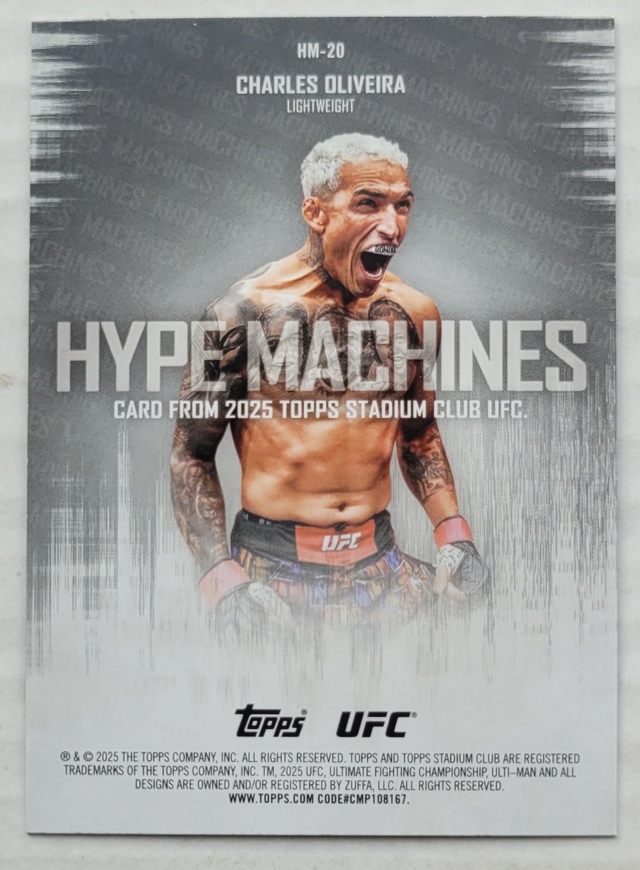 Charles Oliveira - 2025 Stadium Club UFC Hype Machines #HM20