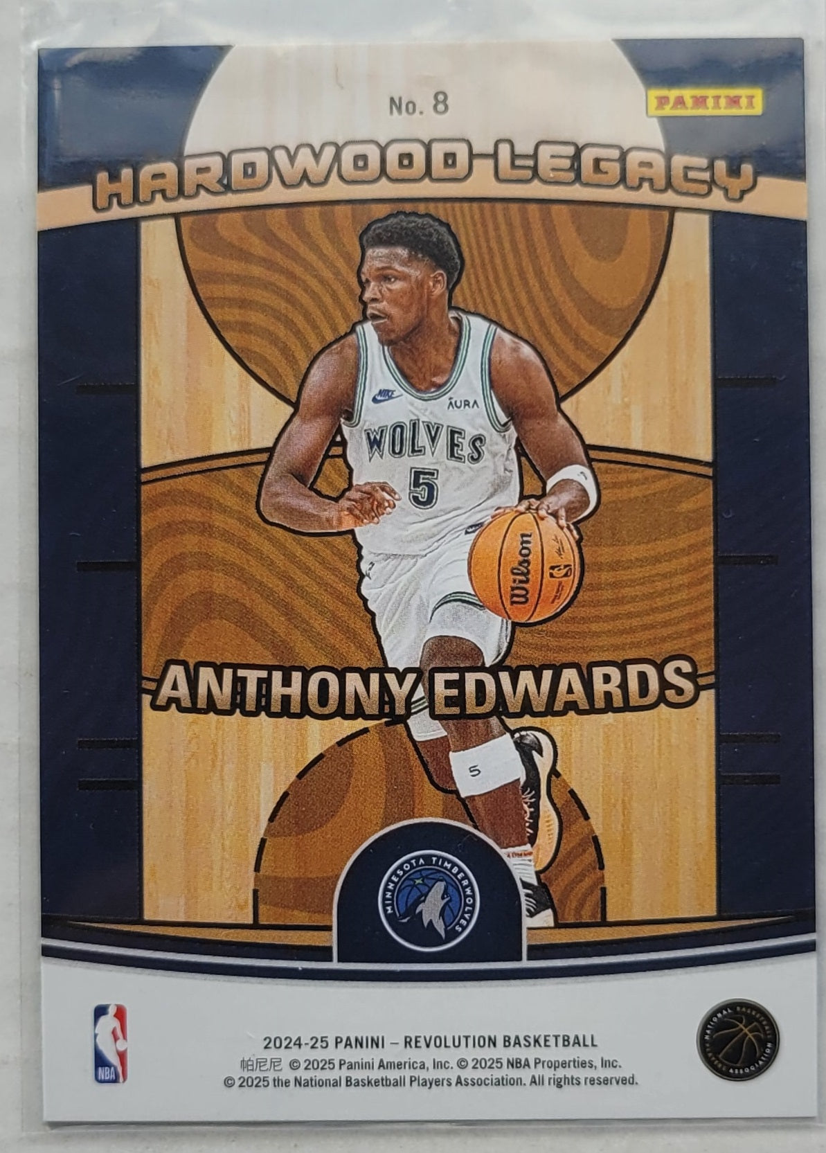 Anthony Edwards - 2024-25 Panini Revolution Hardwood Legacy #8