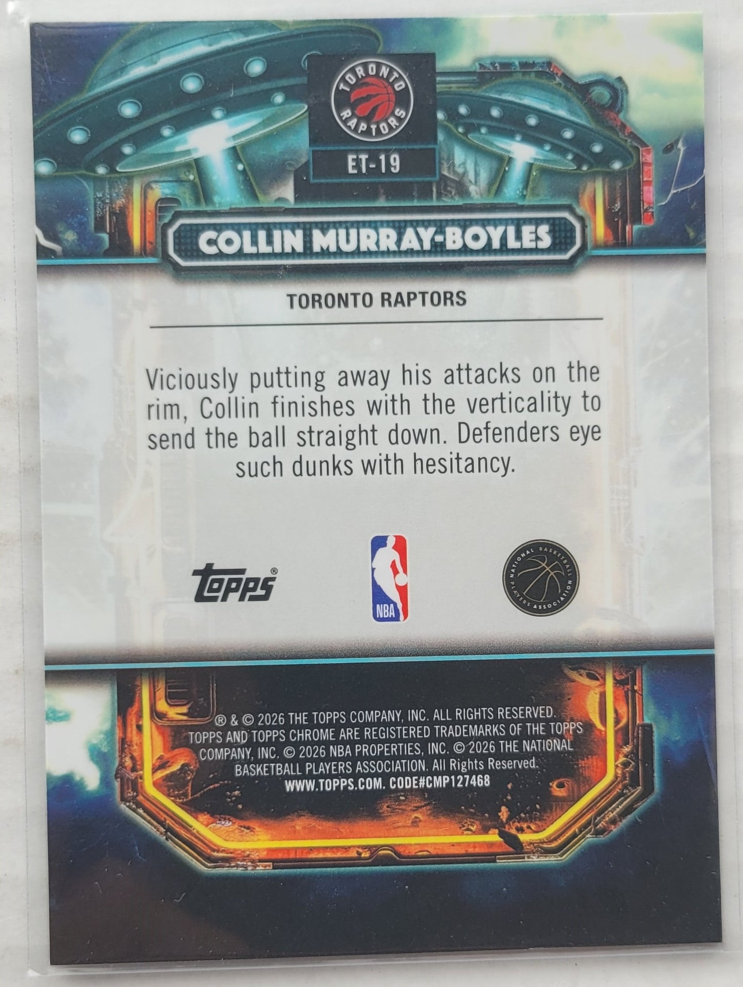 Collin Murray-Boyles - 2025-26 Topps Cosmic Chrome Extraterrestrial Talent #ET19