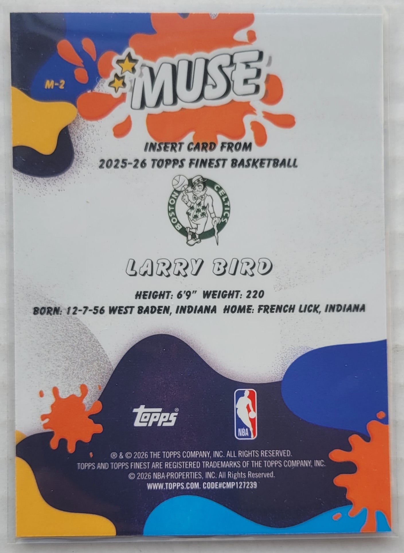Larry Bird - 2025-26 Finest Muse #M2
