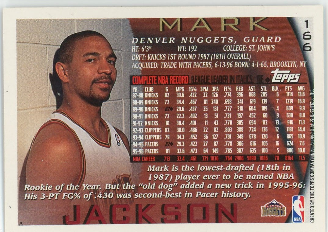 Mark Jackson - 1996-97 Topps NBA at 50 #166