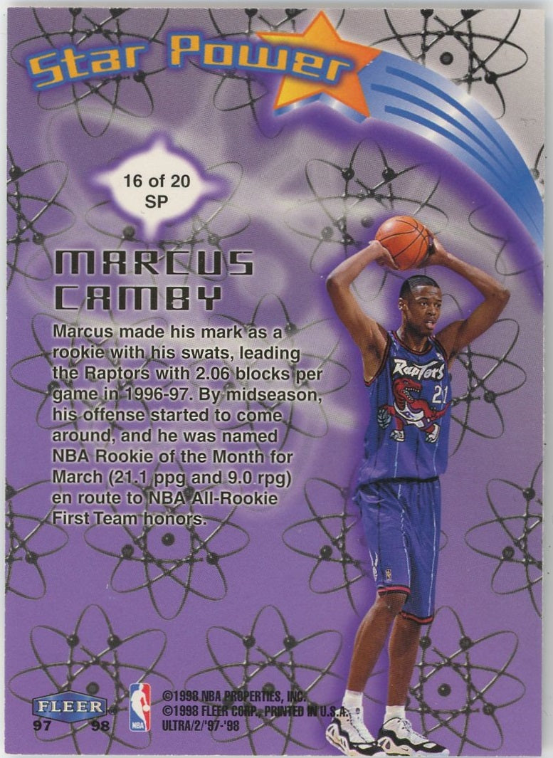 Marcus Camby - 1997-98 Ultra Star Power #SP16