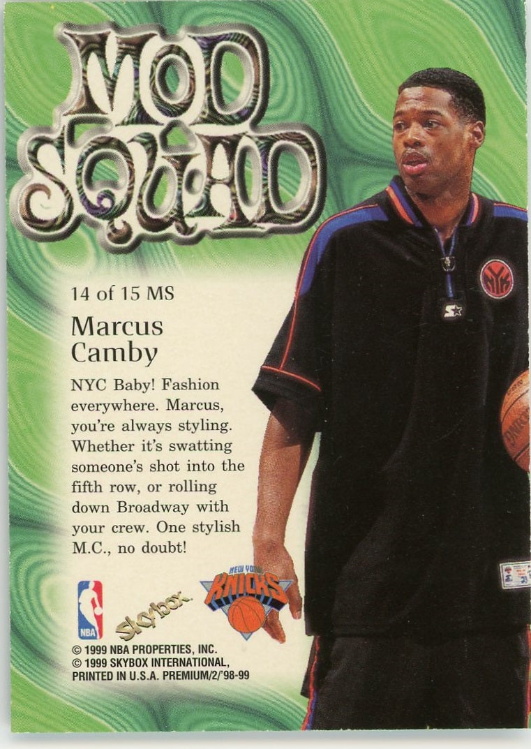 Marcus Camby - 1998-99 SkyBox Premium Mod Squad #14