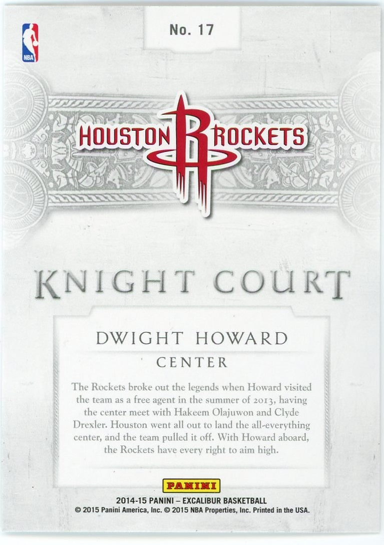 Dwight Howard - 2014-15 Panini Excalibur Knight Court #17
