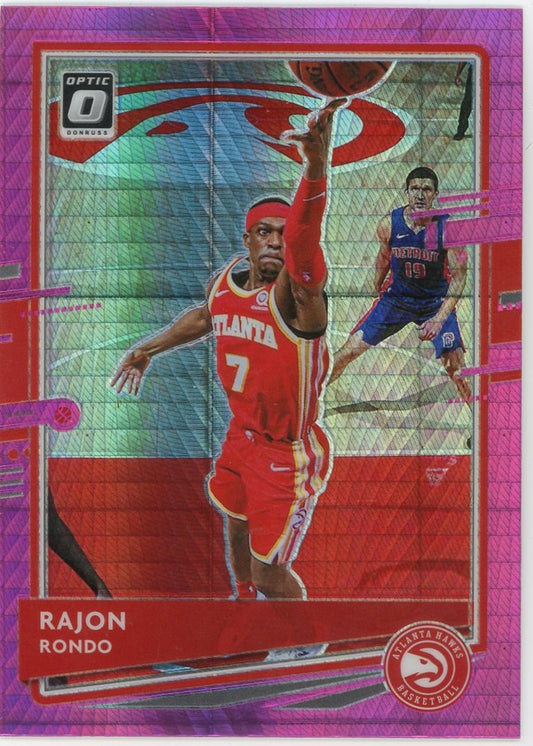 Rajon Rondo - 2020-21 Donruss Optic Hyper Pink #107
