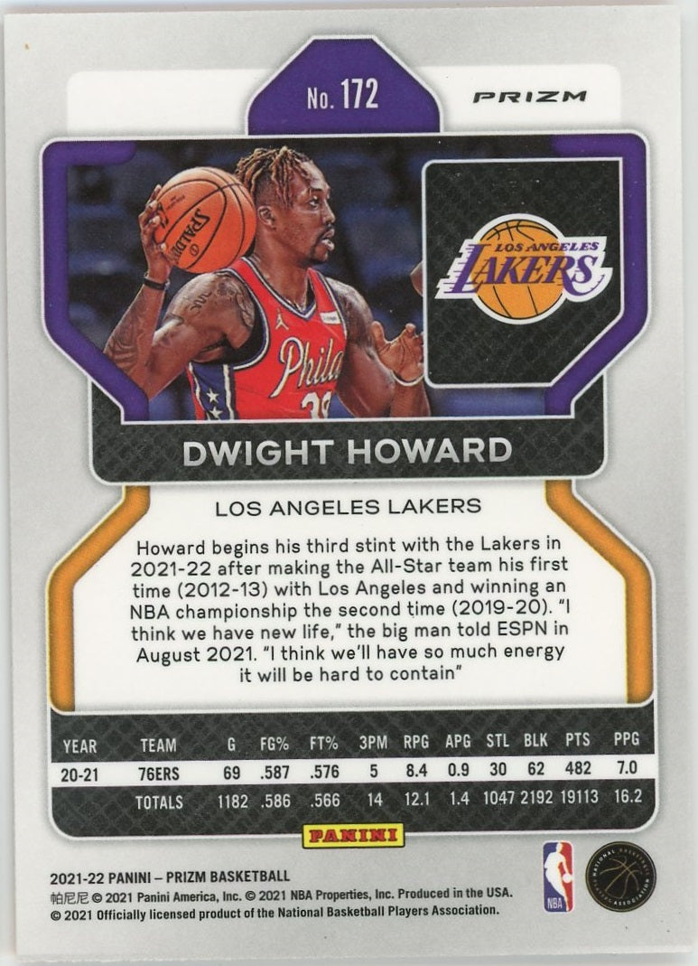 Dwight Howard - 2021-22 Panini Prizm Prizms Orange Ice #172