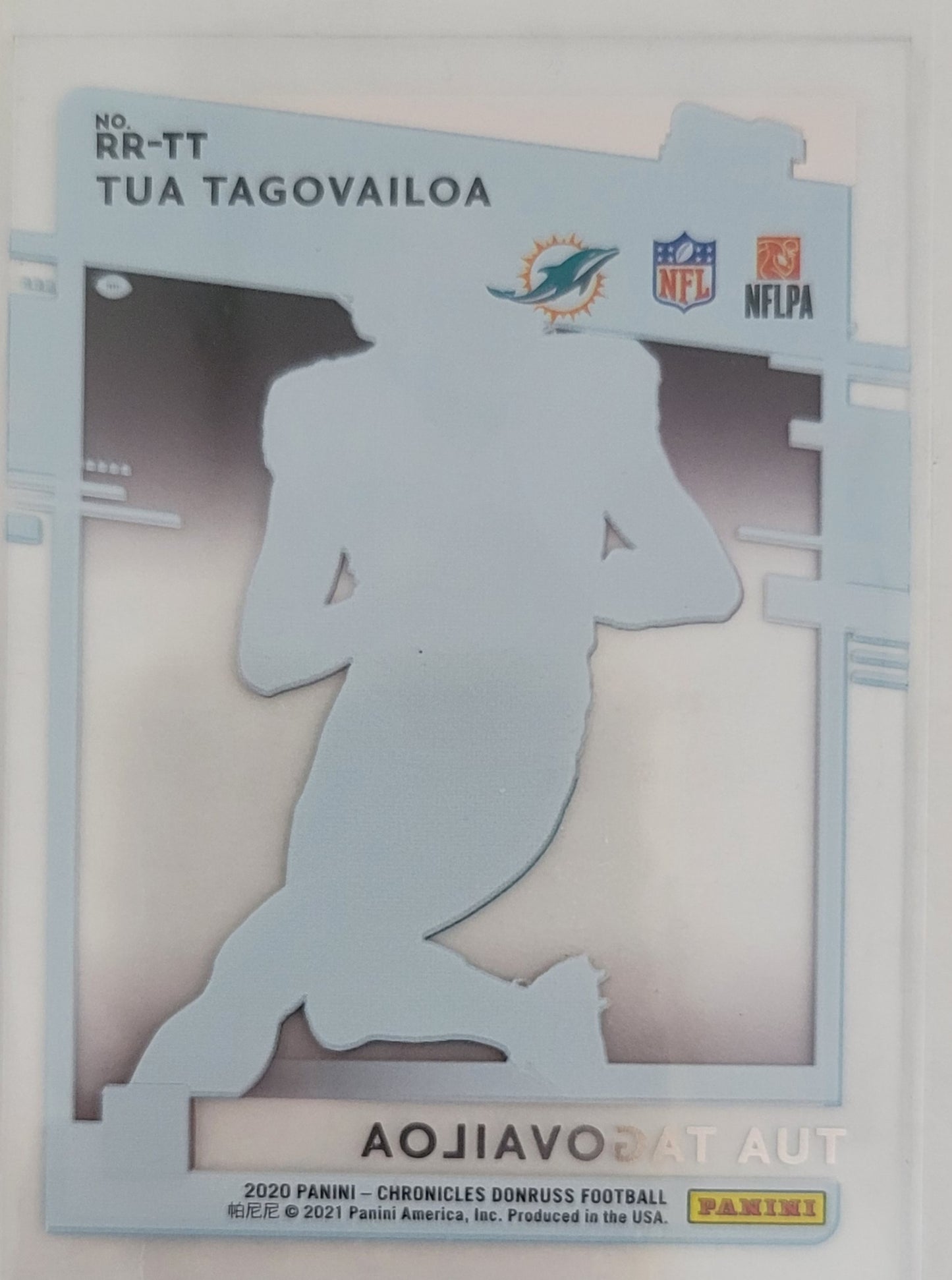 Tua Tagovailoa - 2020 Donruss Clearly Rated Rookies #2 RC - Miami Dolphins