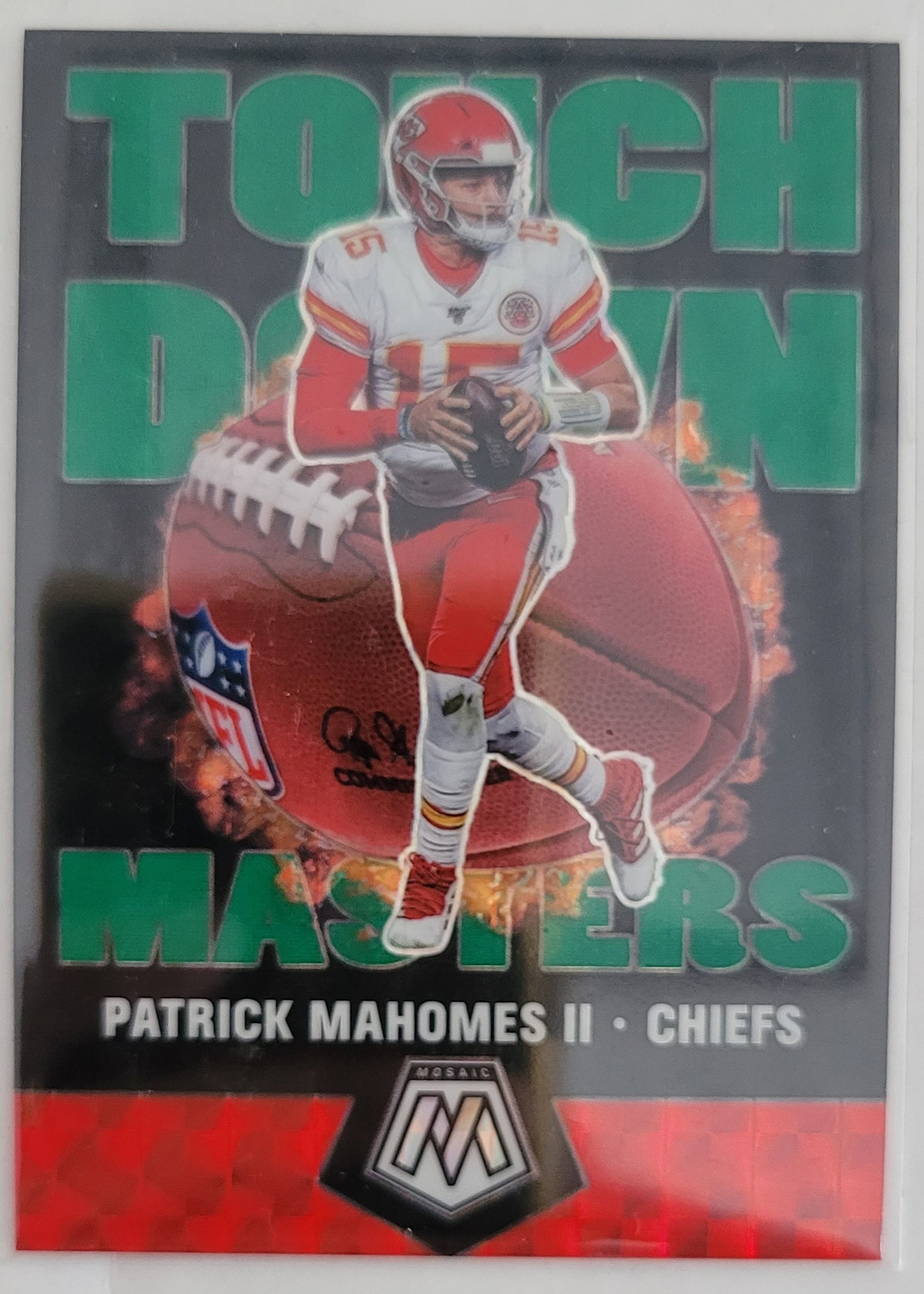 Patrick Mahomes II - 2020 Panini Mosaic Touchdown Masters Mosaic Green #TM8 - Kansas City Chiefs