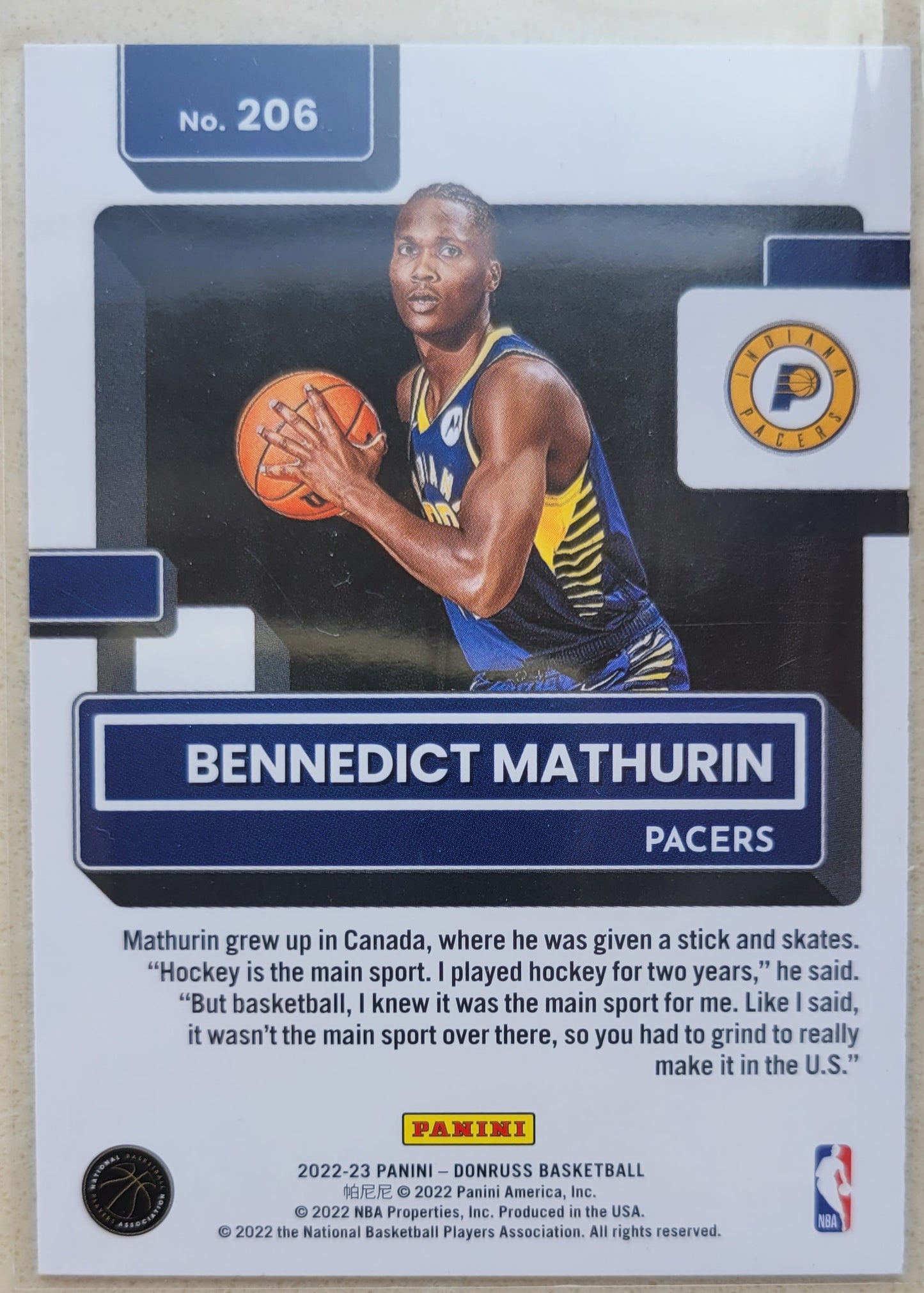 Bennedict Mathurin  - 2022-23 Donruss #206 RR RC