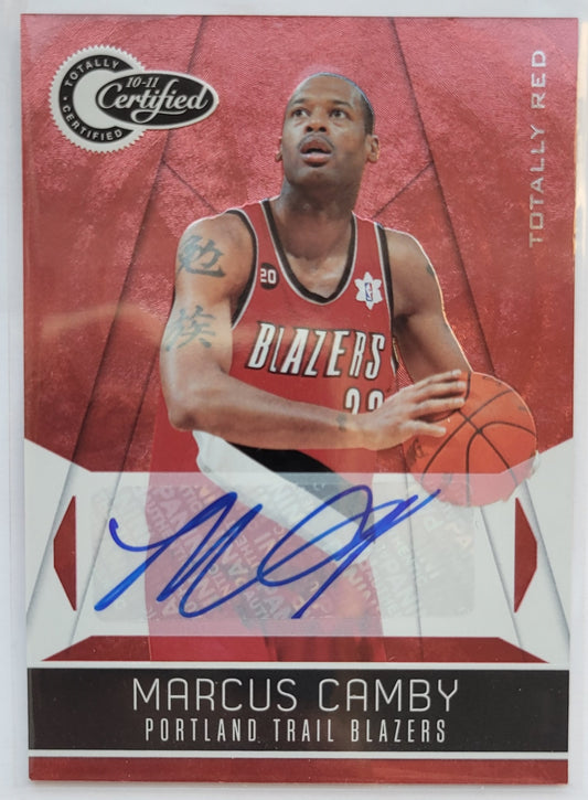 Marcus Camby - 2010-11 Totally Certified Red Autographs #140 - 22/25