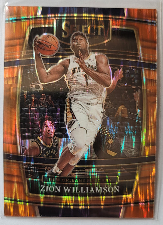 Zion Williamson - 2021-22 Select Prizms Orange Flash #96