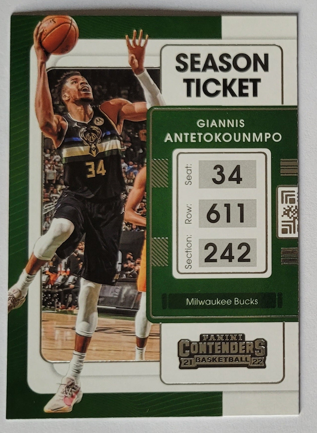 Giannis Antetokounmpo - 2021-22 Panini Contenders #73