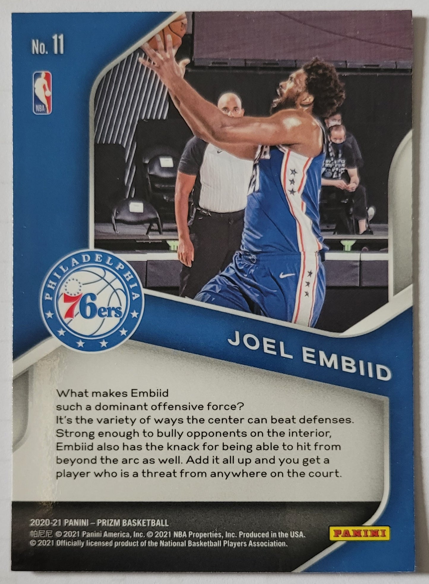 Joel Embiid - 2020-21 Panini Prizm Dominance #11