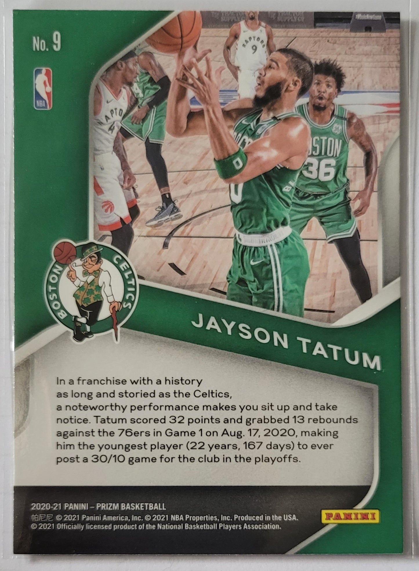 Jayson Tatum - 2020-21 Panini Prizm Dominance #9