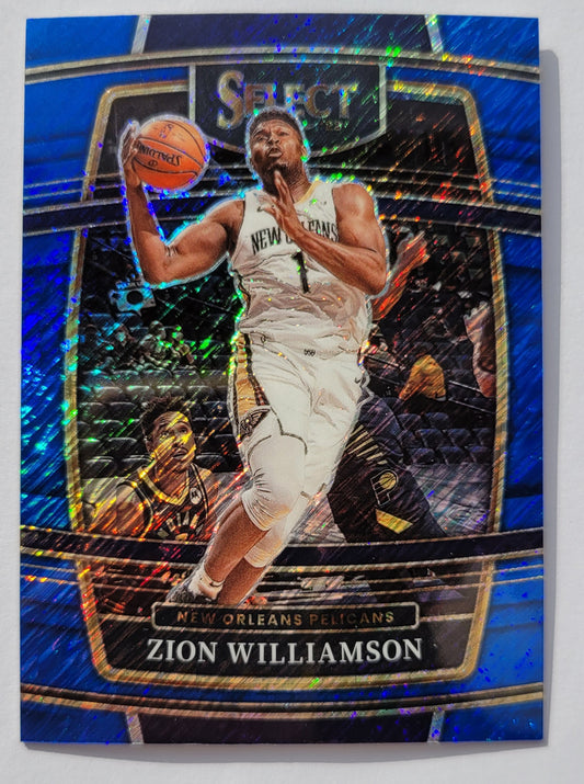 Zion Williamson - 2021-22 Select Prizms Blue Shimmer #96