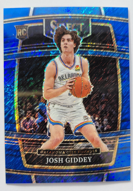 Josh Giddey - 2021-22 Select Prizms Blue Shimmer #58 RC