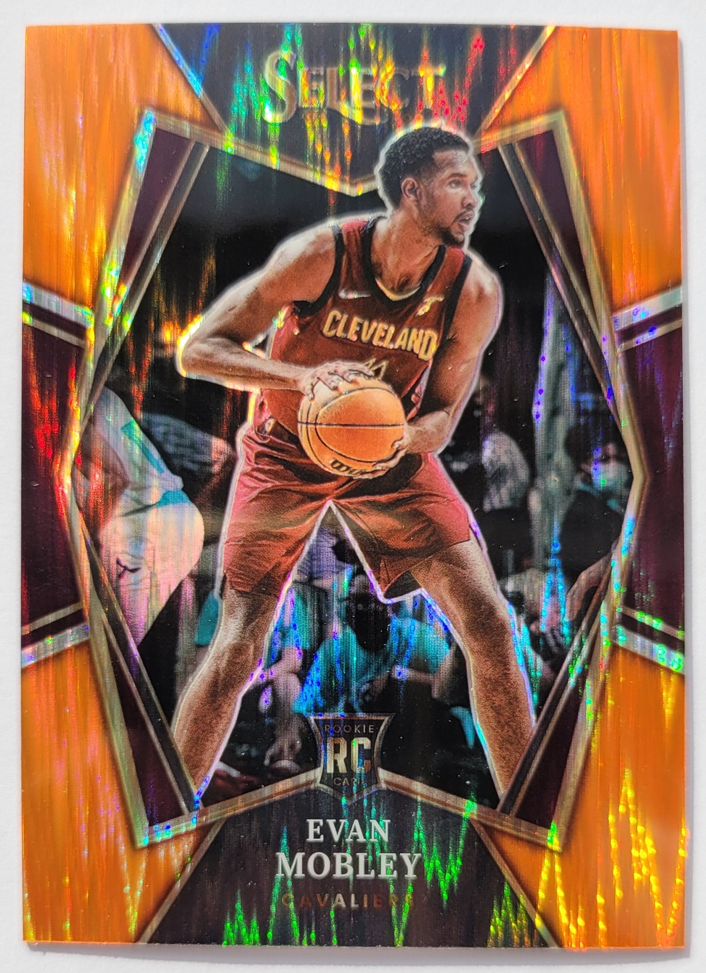 Evan Mobley - 2021-22 Select Prizms Orange Flash #110 RC