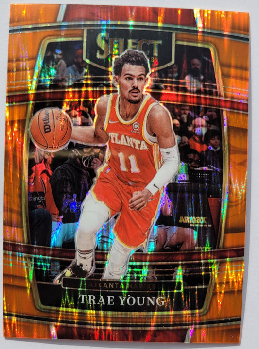 Trae Young - 2021-22 Select Prizms Orange Flash #26