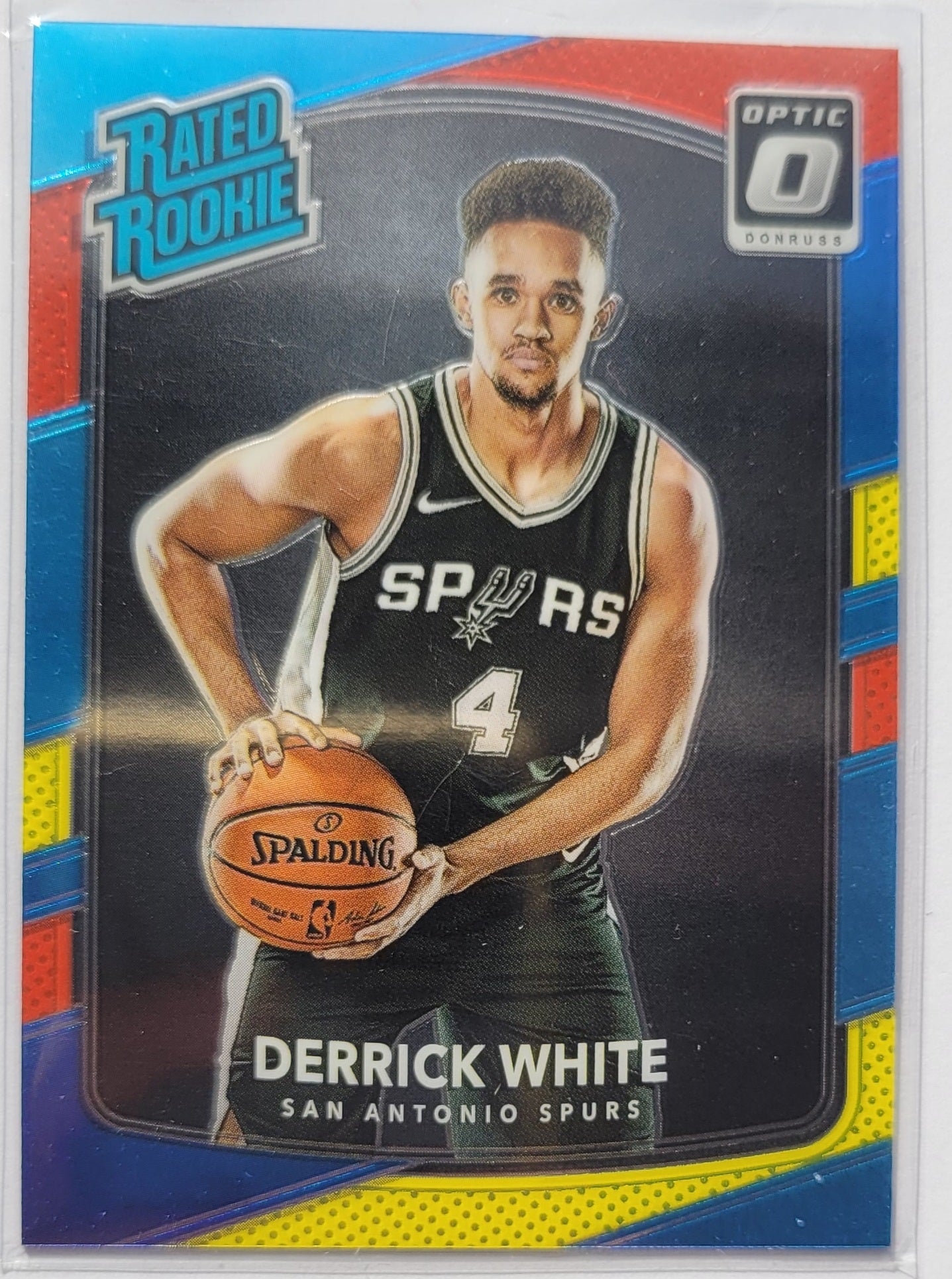 Derrick White - 2017-18 Donruss Optic Mega Box Rated Rookie Red Yellow #172 RR